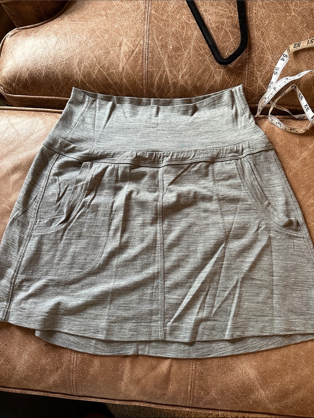 Icebreaker Light Gray Skirt with Pockets